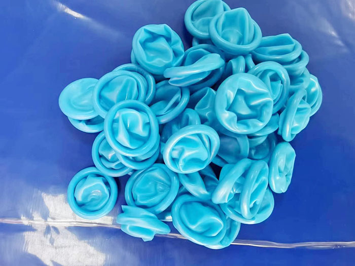 蓝色丁腈手指套